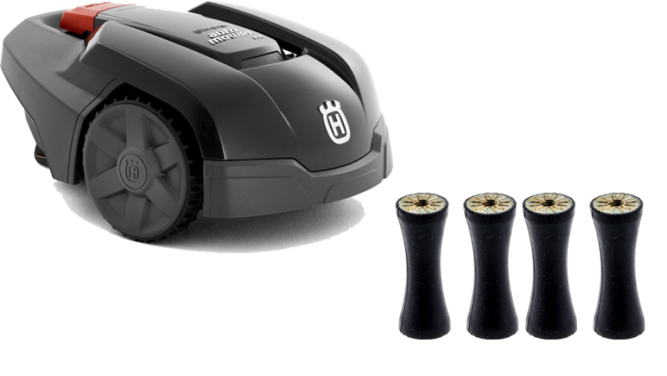 Wechsel der Gummidämpfer bei einem Husqvarna Automower 105/305/308.