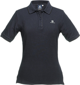 Polo shirt, navy - Lady in der Gruppe Husqvarna Forst- und Garten produkte / Husqvarna Kleidung/Ausrüstung / Arbeitskleidung / Zubehör bei GPLSHOP (1016379)