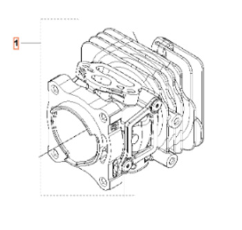 Zylinder Kompl 5010158-01 in der Gruppe Ersatzteile / Ersatzteile Motorsägen / Ersatzteile Husqvarna T525 bei GPLSHOP (5010158-01)