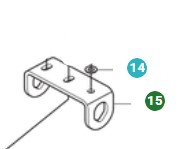 Halter, Halter Hinterradachse 5013213-01 in der Gruppe  bei GPLSHOP (5013213-01)