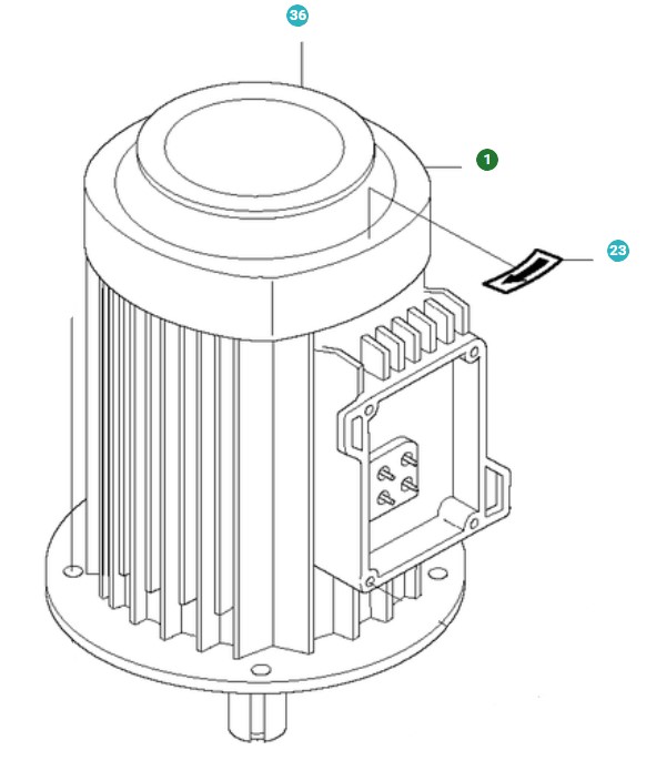 Elektromotor 9,2 kW, 575–600 V 5013656-03 in der Gruppe  bei GPLSHOP (5013656-03)