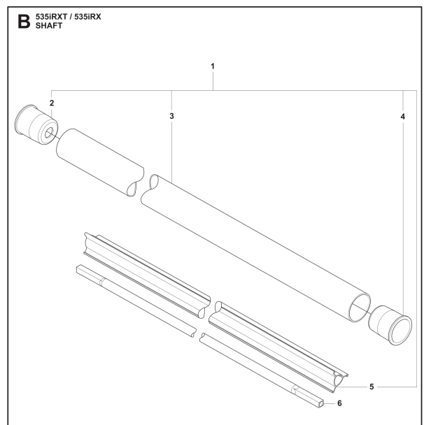 Rohrbaugruppe in der Gruppe Ersatzteile / Ersatzteile Freischneider / Ersatzteile Husqvarna 535iRXT bei GPLSHOP (5019197-03)