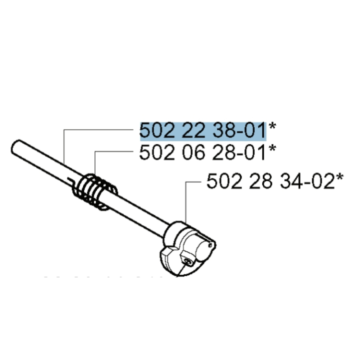 Rohrschacht 5022238-01 in der Gruppe Ersatzteile / Ersatzteile Freischneider / Ersatzteile Husqvarna 252RX bei GPLSHOP (5022238-01)