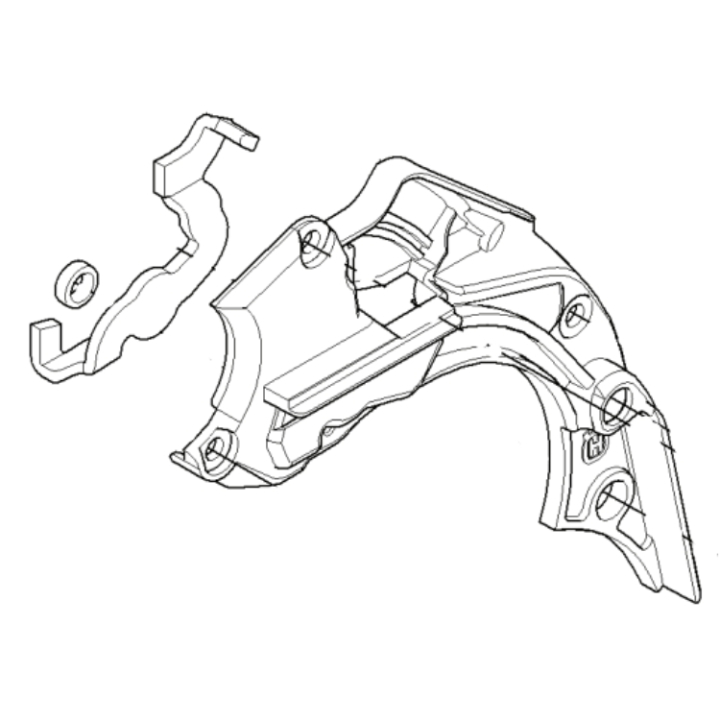 Abdeckung Kpl 5023061-01 in der Gruppe Ersatzteile / Ersatzteile Motorsägen / Ersatzteile Husqvarna 445E/Triobrake bei GPLSHOP (5023061-01)