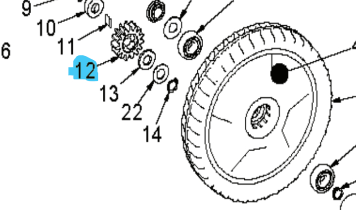 Antriebsrad Vx Brillant in der Gruppe  bei GPLSHOP (5033270-01)