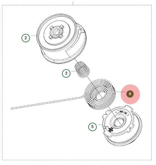 Trimmer Lina Silent 2.0 in der Gruppe Ersatzteile / Ersatzteile Freischneider / Ersatzteile Husqvarna 136LiL bei GPLSHOP (5039795-01)