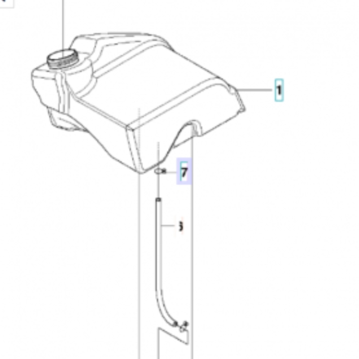 Treibstoffschlauch in der Gruppe Ersatzteile / Ersatzteile Jonsered Aufsitzrasenmäher / Ersatzteile Jonsered FR 2113 MA bei GPLSHOP (5048000-07)