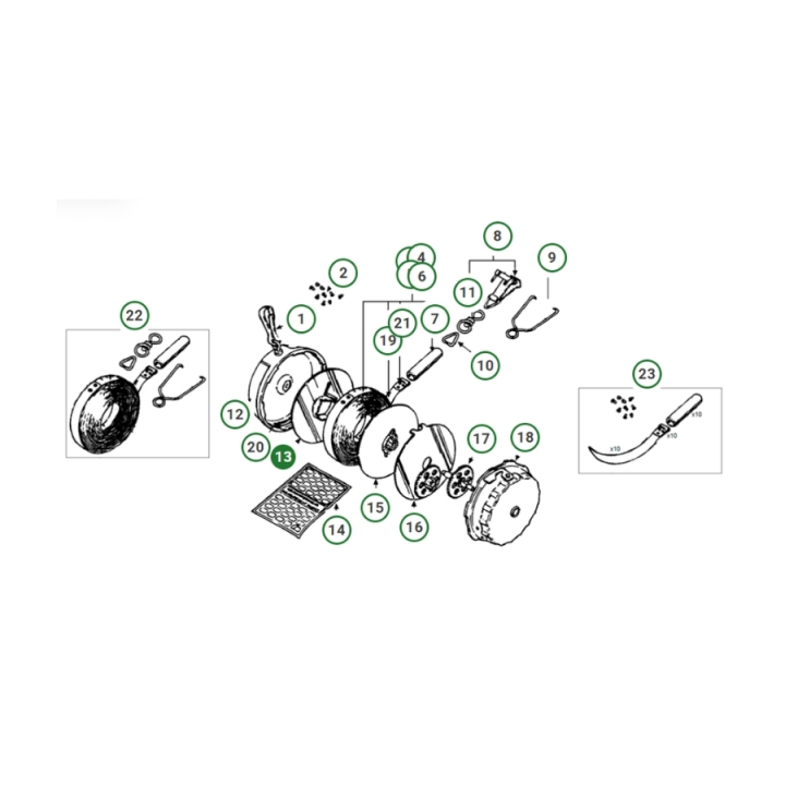 Bandrolle Mit Zahnradantrieb in der Gruppe  bei GPLSHOP (5056973-40)