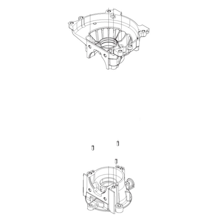 Kurbelgehäuse-C in der Gruppe Ersatzteile / Ersatzteile Heckenscheren / Ersatzteile Husqvarna 226HD75S bei GPLSHOP (5066384-01)