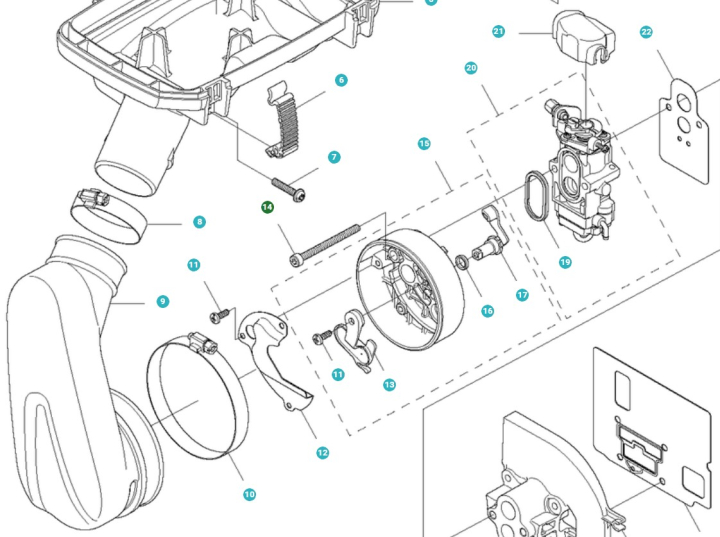 Bolzen 5153907-01 in der Gruppe Ersatzteile / Ersatzteile Laubblasgeräte / Ersatzteile Husqvarna 580BTS bei GPLSHOP (5153907-01)