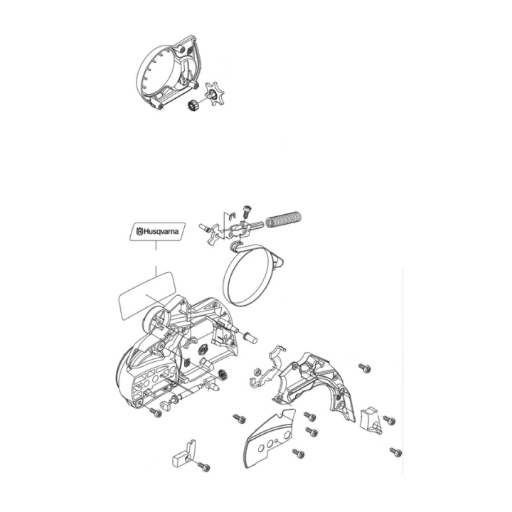 Kupplungsdeckel Kpl 5219259-01 in der Gruppe Ersatzteile / Ersatzteile Motorsägen / ➤Serie 100 / Ersatzteile Husqvarna 140 bei GPLSHOP (5219259-01)