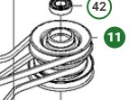 Riemenscheibe Husqvarna Rider 111B, 112C, Jonsered FR2312 in der Gruppe Ersatzteile / Ersatzteile Jonsered Aufsitzrasenmäher / Ersatzteile Jonsered FR 2312 MA bei GPLSHOP (5254039-01)