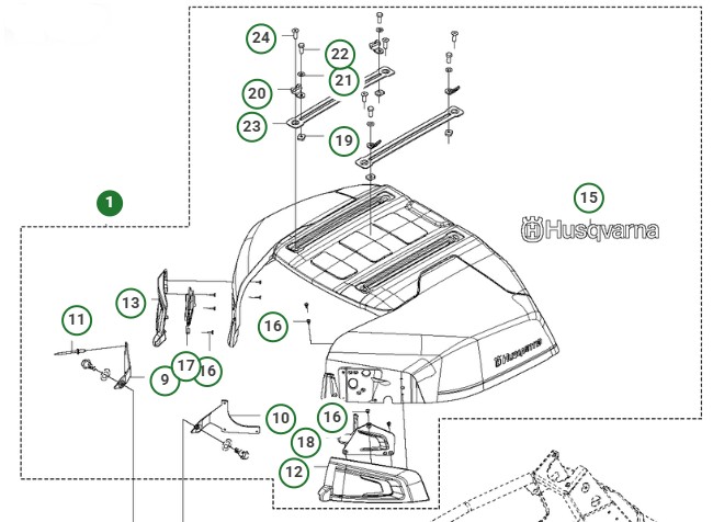 ENGINE HOOD ASSY WITH HINGES & in der Gruppe  bei GPLSHOP (5293548-07)