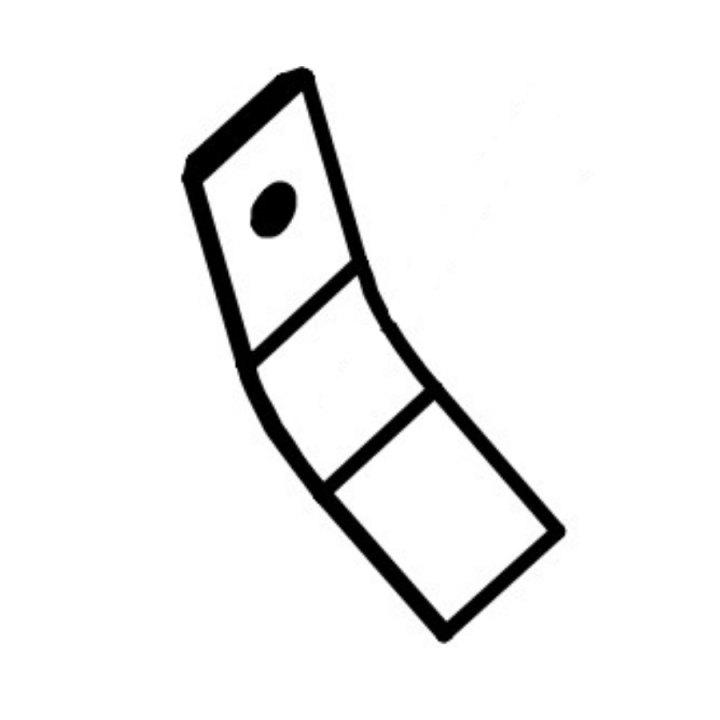 Messer 5310085-63 in der Gruppe Ersatzteile / Ersatzteile Övriga Reservdelar / Ersatzteile Partner Jordfräsar / Ersatzteile Partner PFT44-154 bei GPLSHOP (5310085-63)