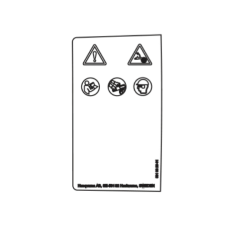 Etikettenwarnung 5310820-01 in der Gruppe Ersatzteile / Ersatzteile Motorsägen / Ersatzteile Husqvarna 542i XPG bei GPLSHOP (5310820-01)