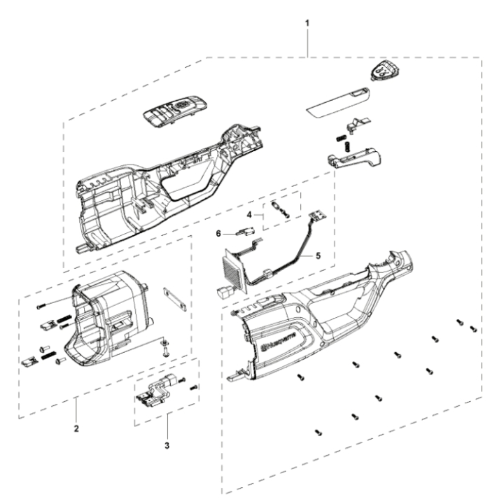 Abdeckung in der Gruppe Ersatzteile / Ersatzteile Heckenscheren / Ersatzteile Husqvarna 120iTK4-H bei GPLSHOP (5311467-04)