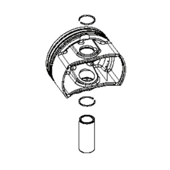Kolbenbaugruppe in der Gruppe Ersatzteile / Ersatzteile Rider / Ersatzteile Husqvarna Rider 214TC bei GPLSHOP (5311471-03)