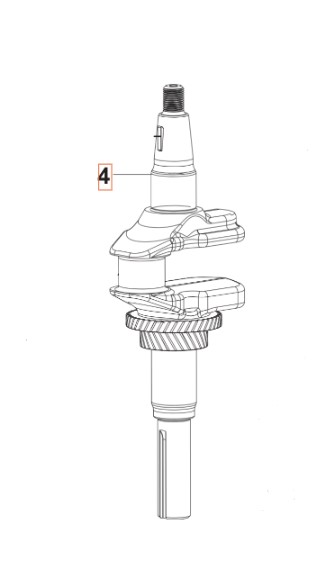 Kurbelwelle HS546AE in der Gruppe  bei GPLSHOP (5311477-45)