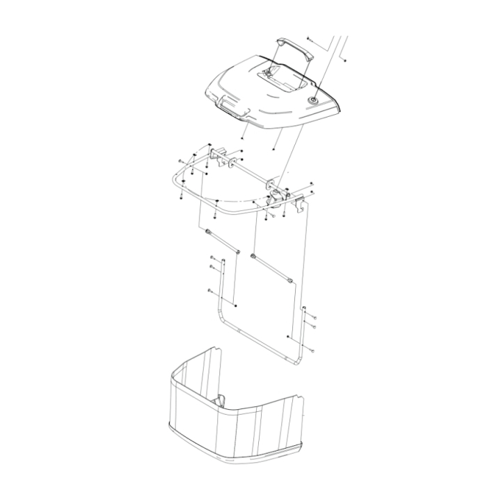 Grasfangsack kpl. in der Gruppe Ersatzteile / Ersatzteile Rasentraktoren / Ersatzteile Husqvarna TC 114 bei GPLSHOP (5311482-08)