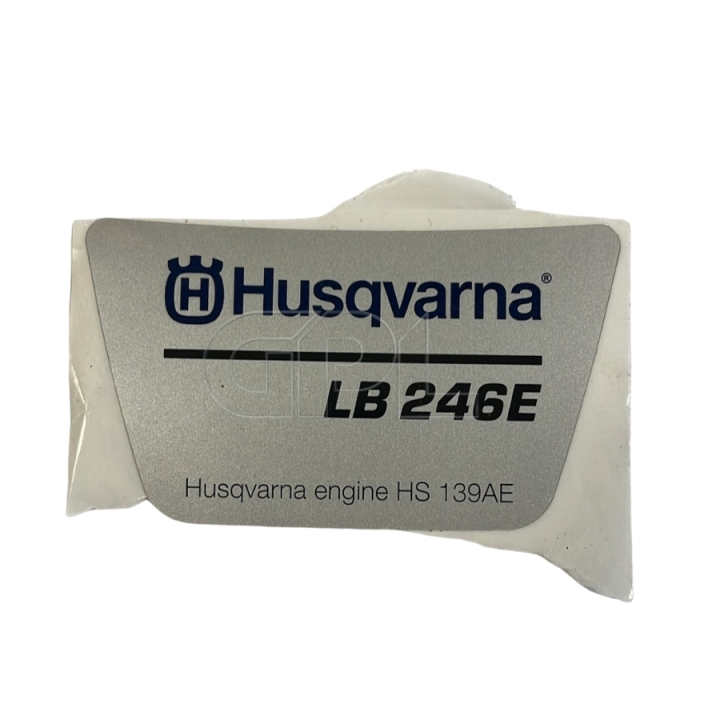 Aufkleber Husqvarna LB246E in der Gruppe Ersatzteile / Ersatzteile Husqvarna Rasenmäher / Ersatzteile Husqvarna LB246E bei GPLSHOP (5312408-02)