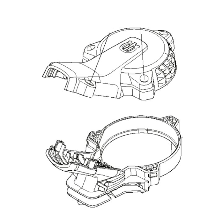 Gehäusebaugruppe Motor 5349871-01 in der Gruppe Ersatzteile / Ersatzteile Freischneider / Ersatzteile Husqvarna 215iL bei GPLSHOP (5349871-01)
