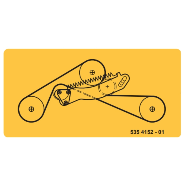 Aufkleber Riemenspannung in der Gruppe  bei GPLSHOP (5354152-01)