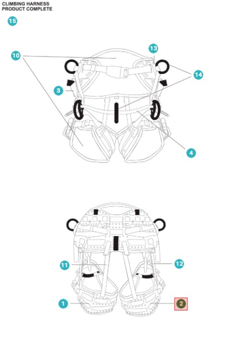Beinschlaufe rechts 5367700-01 in der Gruppe  bei GPLSHOP (5367700-01)
