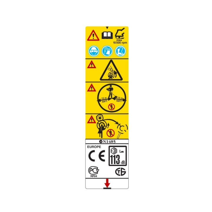 Abziehbild in der Gruppe Ersatzteile / Ersatzteile Freischneider / ➤Serie 300 / Ersatzteile Husqvarna 355RX bei GPLSHOP (5372947-10)