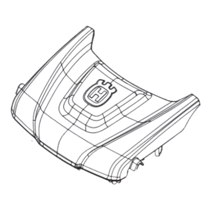 Vordere Abdeckung mit Husqvarna Dec 5375696-02 in der Gruppe  bei GPLSHOP (5375696-02)