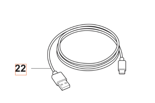 Verkabelung, USB-AC-Service, ca 5376454-01 in der Gruppe Ersatzteile Roboter Rasenmäher bei GPLSHOP (5376454-01)