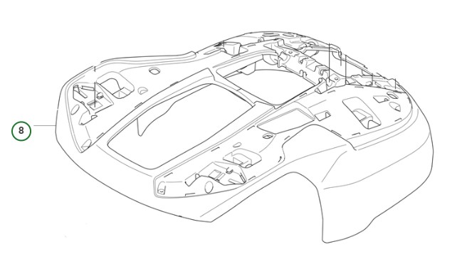 CHASSI Automower R6V, 308V, 312V in der Gruppe Ersatzteile Mähroboter / Ersatzteile Husqvarna Automower® 312V bei GPLSHOP (5401418-01)