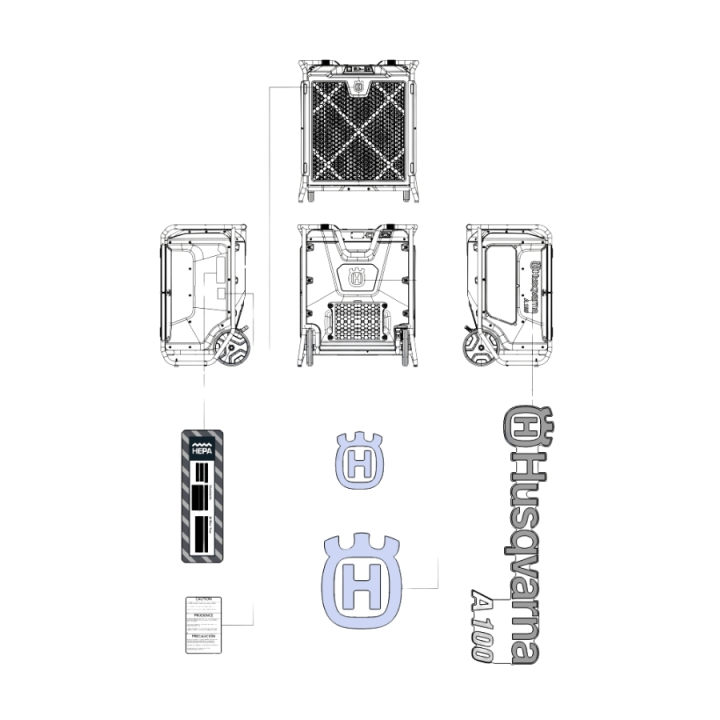 Aufkleber-Set 100 in der Gruppe bei GPLSHOP (5402314-01)