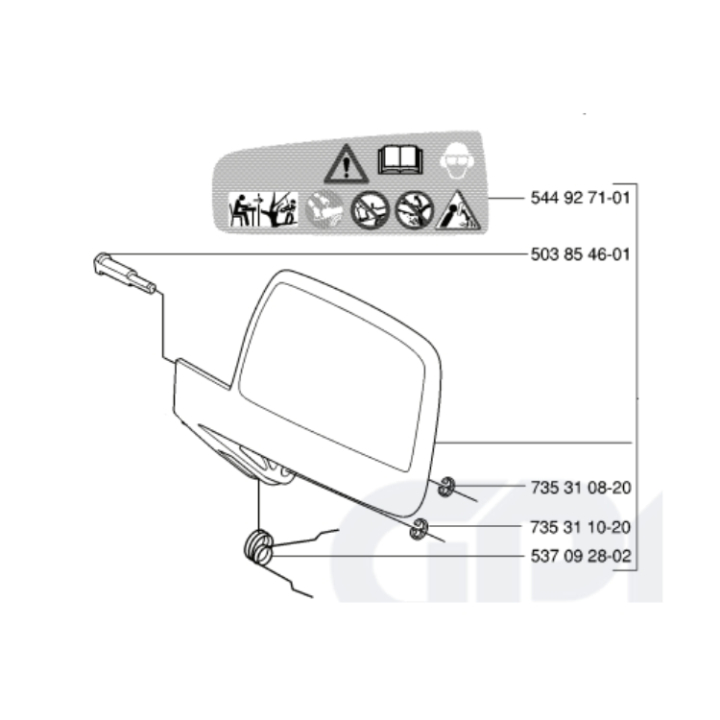 Wurfschutz Kpl 5440136-03 in der Gruppe  bei GPLSHOP (5440136-03)