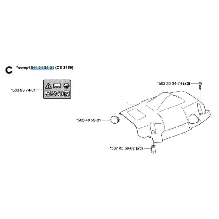 Zylinderabdeckung 5443434-01 in der Gruppe  bei GPLSHOP (5443434-01)