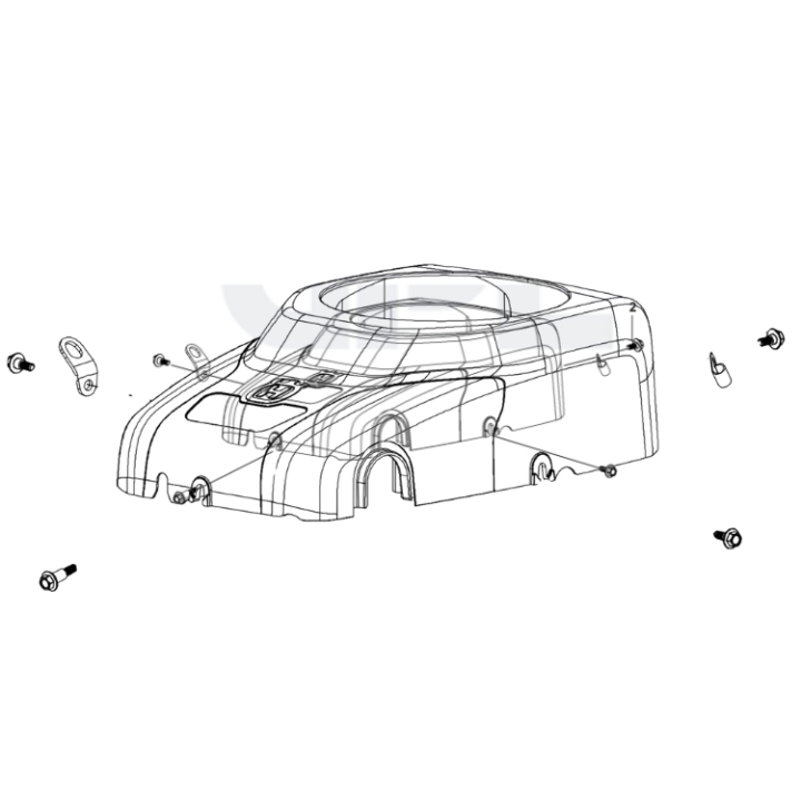 Lüfterabdeckung in der Gruppe Ersatzteile / Ersatzteile Rider / Ersatzteile Husqvarna Rider 214C bei GPLSHOP (5460295-01)