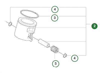 Kolben Husqvarna 560 XPG Mark II, 562 XPG Mark II in der Gruppe  bei GPLSHOP (5461080-04)