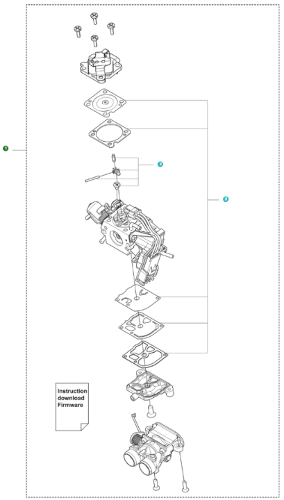 Vergaser-Kit 560/562Mkii 5461482-01 in der Gruppe bei GPLSHOP (5461482-01)