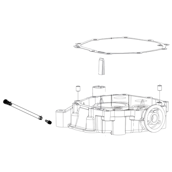 Kurbelgehäuse-Abdeckungssatz in der Gruppe Ersatzteile / Ersatzteile Rider / Ersatzteile Husqvarna Rider 214 bei GPLSHOP (5462469-01)
