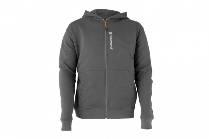 Husqvarna Hoodie Schwarz / Dunkelgrau in der Gruppe Husqvarna Forst- und Garten produkte / Husqvarna Kleidung/Ausrüstung / Arbeitskleidung / Zubehör bei GPLSHOP (5471588)