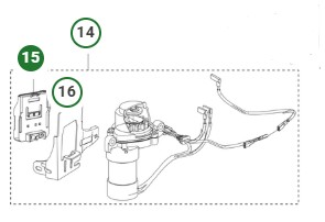 Batteriehalter Husqvarna HS166AE in der Gruppe  bei GPLSHOP (5472820-01)