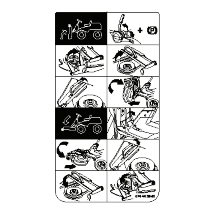 Abziehbild in der Gruppe Ersatzteile / Ersatzteile Rider / Ersatzteile Husqvarna Rider 316TXs AWD bei GPLSHOP (5744432-01)