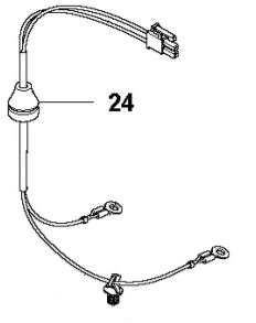 Verdrahtungsleitung Batterie in der Gruppe Ersatzteile Roboter Rasenmäher / Ersatzteile Gardena R80Li / Gardena R80Li - 2015 bei GPLSHOP (5744777-02)