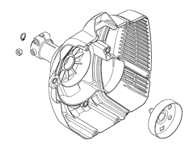 Kupplungsdeckel Kpl in der Gruppe Ersatzteile / Ersatzteile Freischneider / Ersatzteile Husqvarna 122C bei GPLSHOP (5747942-01)