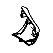 Nase Bullhorn Rechts Orange 5748107-05 in der Gruppe Ersatzteile bei GPLSHOP (5748107-05)