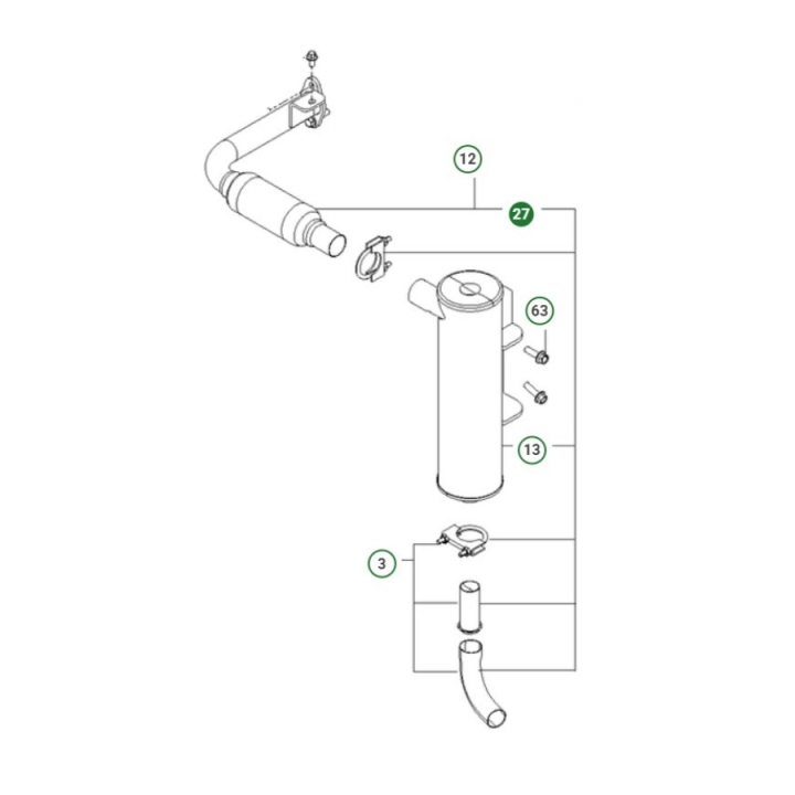 Rohr 5752445-03 in der Gruppe bei GPLSHOP (5752445-03)