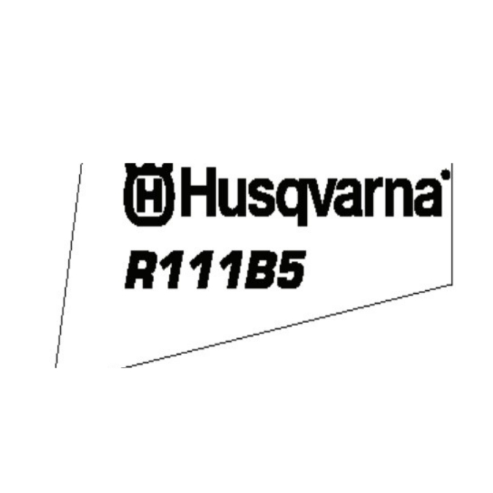 Abziehbild Husqvarna R111B5 in der Gruppe Ersatzteile / Ersatzteile Rider / Ersatzteile Husqvarna Rider 111B5 bei GPLSHOP (5752531-02)