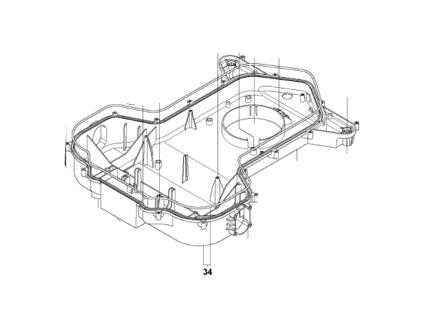 Rahmen Set lower in der Gruppe Ersatzteile Roboter Rasenmäher / Ersatzteile Husqvarna Automower® 265 ACX / Automower 265 ACX - 2015 bei GPLSHOP (5759439-02)