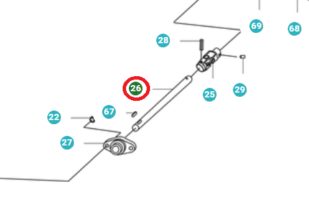 Antriebswelle 5764895-01 in der Gruppe  bei GPLSHOP (5764895-01)