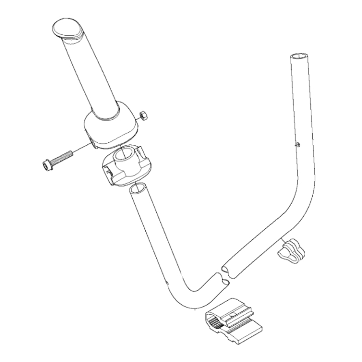Lenker komplett weicher Griff 5782482-01 in der Gruppe Ersatzteile / Ersatzteile Freischneider / Ersatzteile Husqvarna 525RX/T bei GPLSHOP (5782482-01)