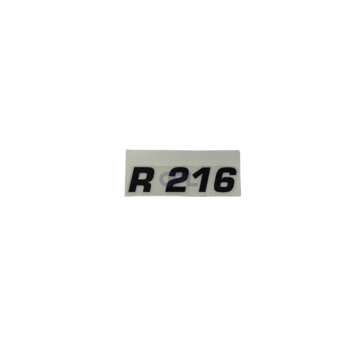 Abziehbild R216 in der Gruppe Ersatzteile / Ersatzteile Rider / Ersatzteile Husqvarna Rider 216 bei GPLSHOP (5783645-02)